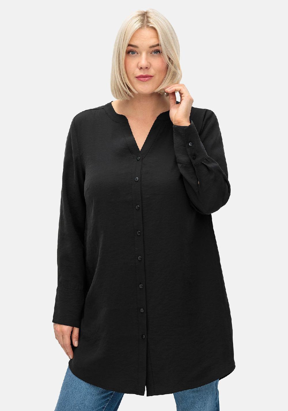 sheego Longbluse mit Raffung am Rückenteil Limitierter Zeitrabatt