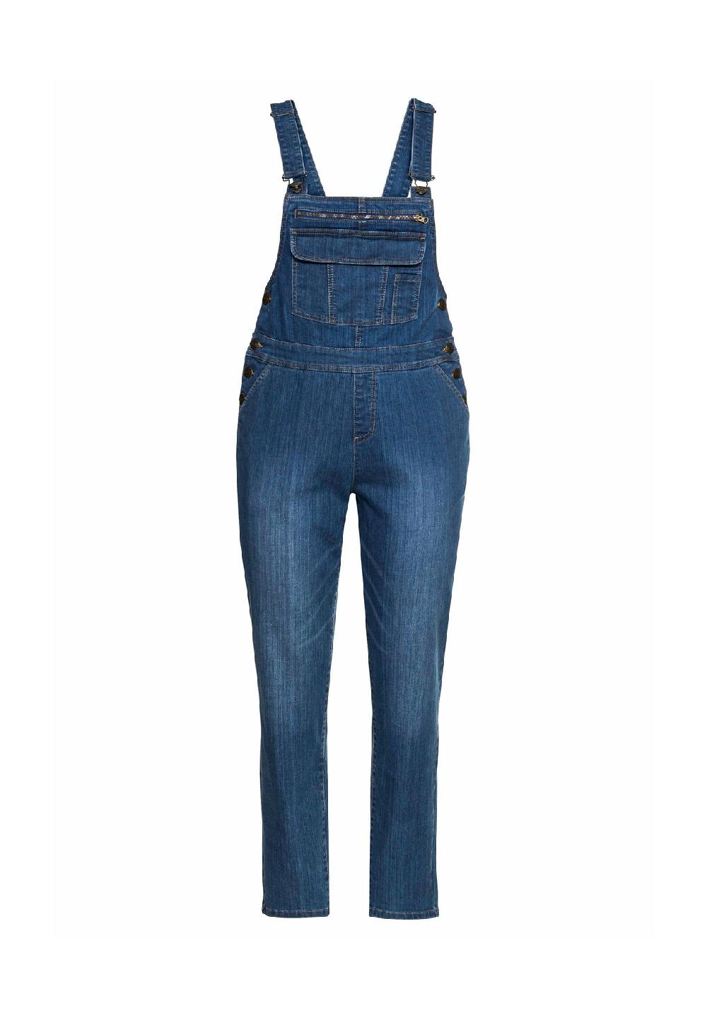 sheego Jeans-Latzhose in Latzform aus elastischem Baumwollmix Großer Ausverkauf