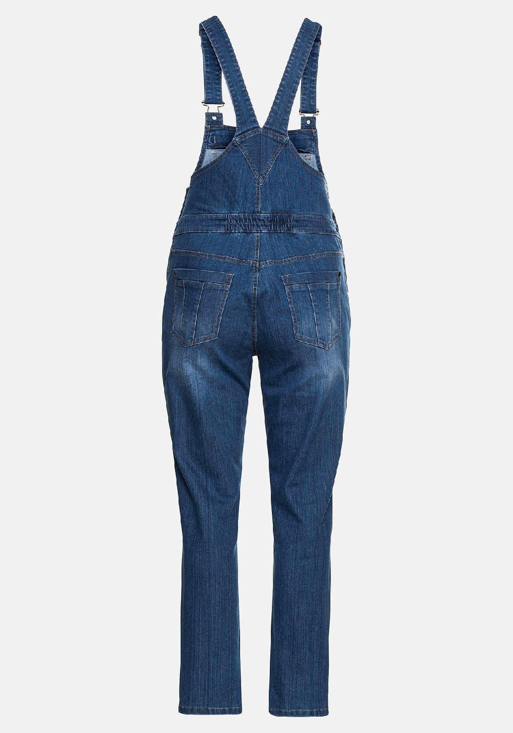 sheego Jeans-Latzhose in Latzform aus elastischem Baumwollmix Großer Ausverkauf