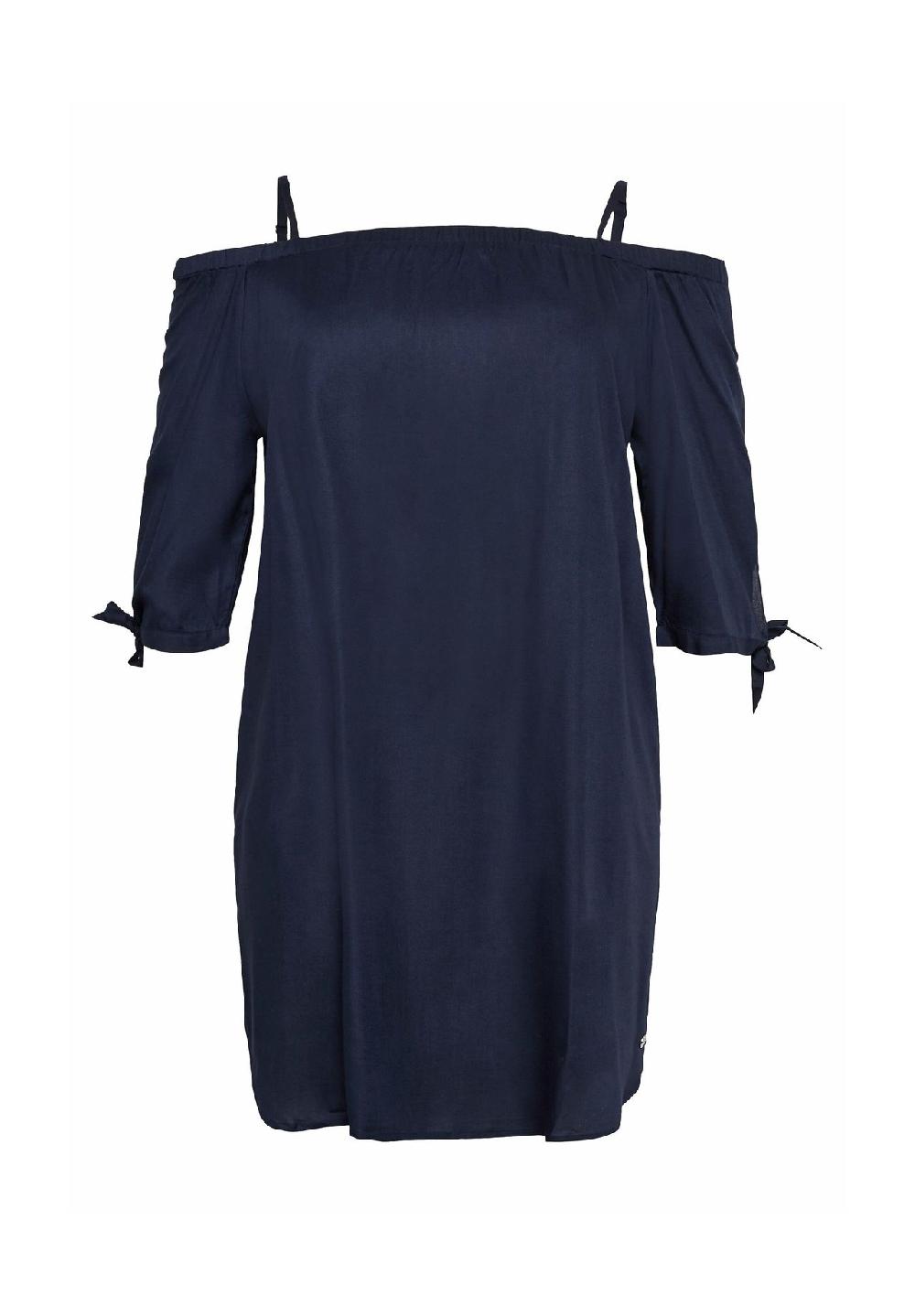 sheego Strandkleid im Carmen-Look mit schmalen Trägern