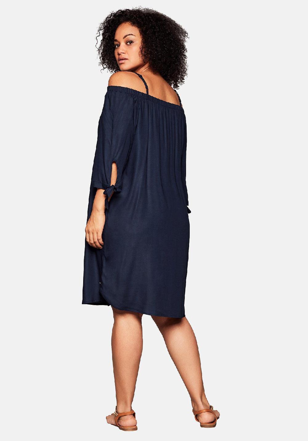 sheego Strandkleid im Carmen-Look mit schmalen Trägern Online Shopping