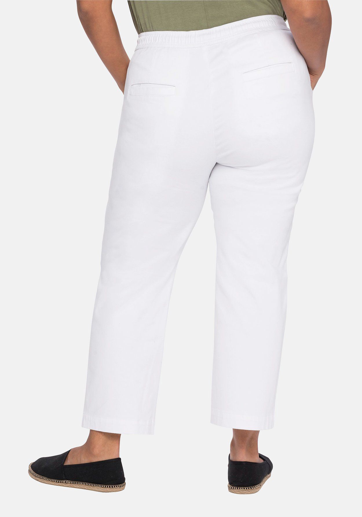 sheego Joggpants mit dehnbarem Bund und Bindeband Black Friday