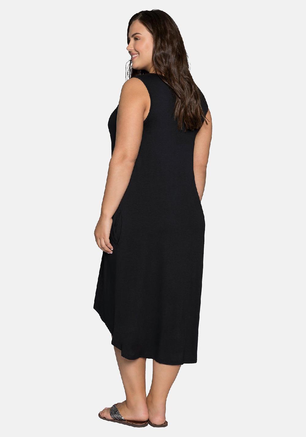 sheego Strandkleid mit Taschen im Vokuhilaschnitt Osterangebot