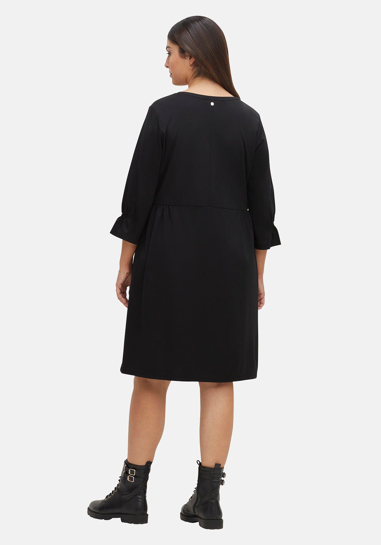 sheego Shirtkleid mit gerafften 3/4-Ärmeln Neuheiten