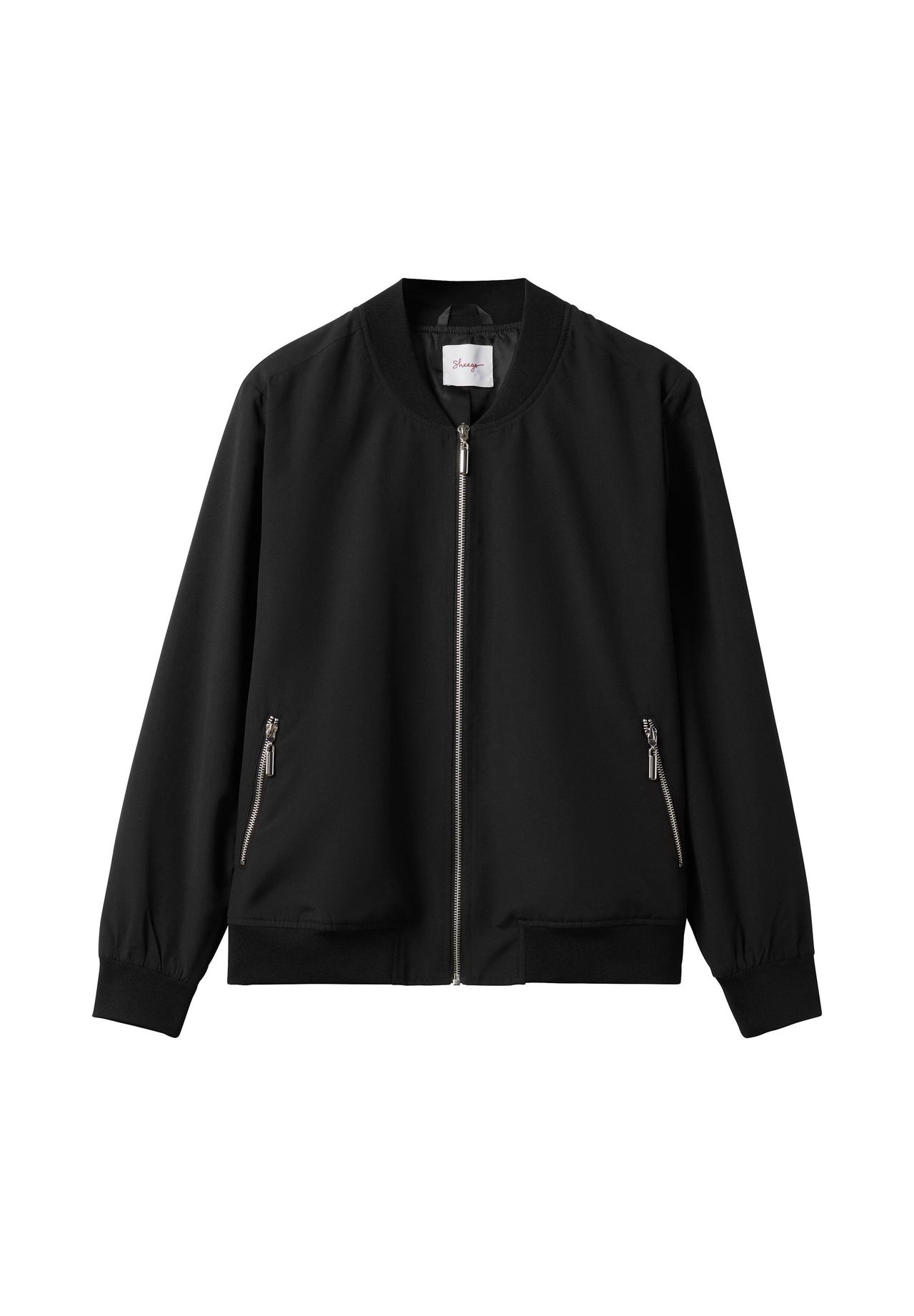 sheego Blouson mit Rippbündchen und Reißverschluss