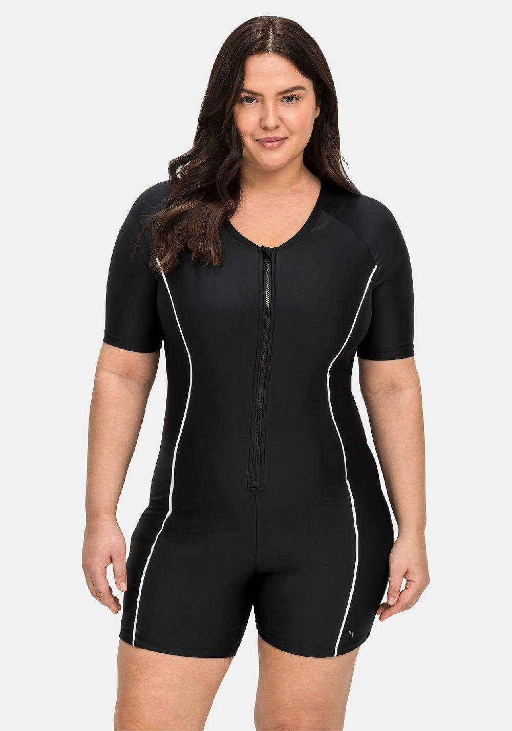 sheego Schwimmanzug mit kurzem Ärmel und kurzem Bein Kauf eins, bekomm eins gratis