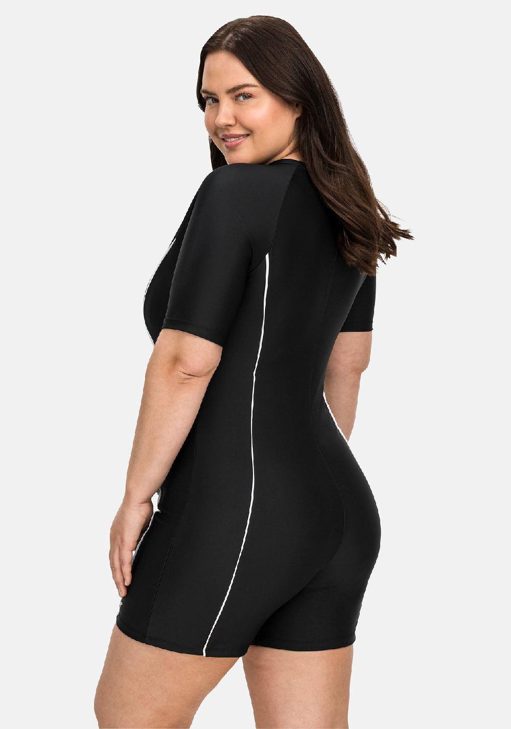 sheego Schwimmanzug mit kurzem Ärmel und kurzem Bein Kauf eins, bekomm eins gratis