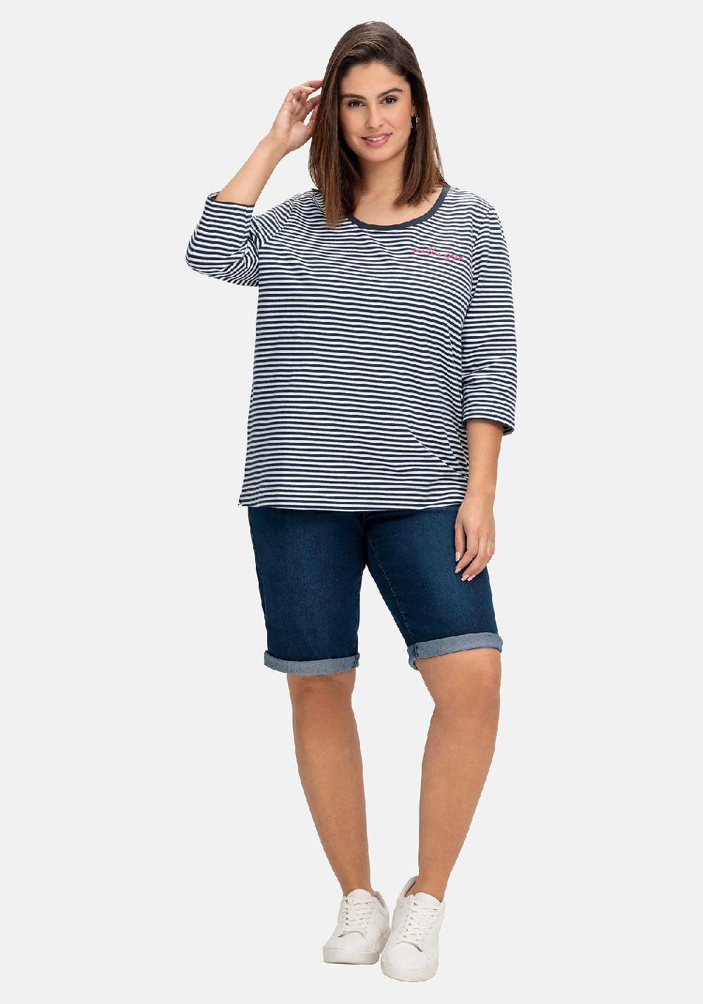sheego Jeans-Bermudas mit Gummibund im Doppelpack Sonderangebote