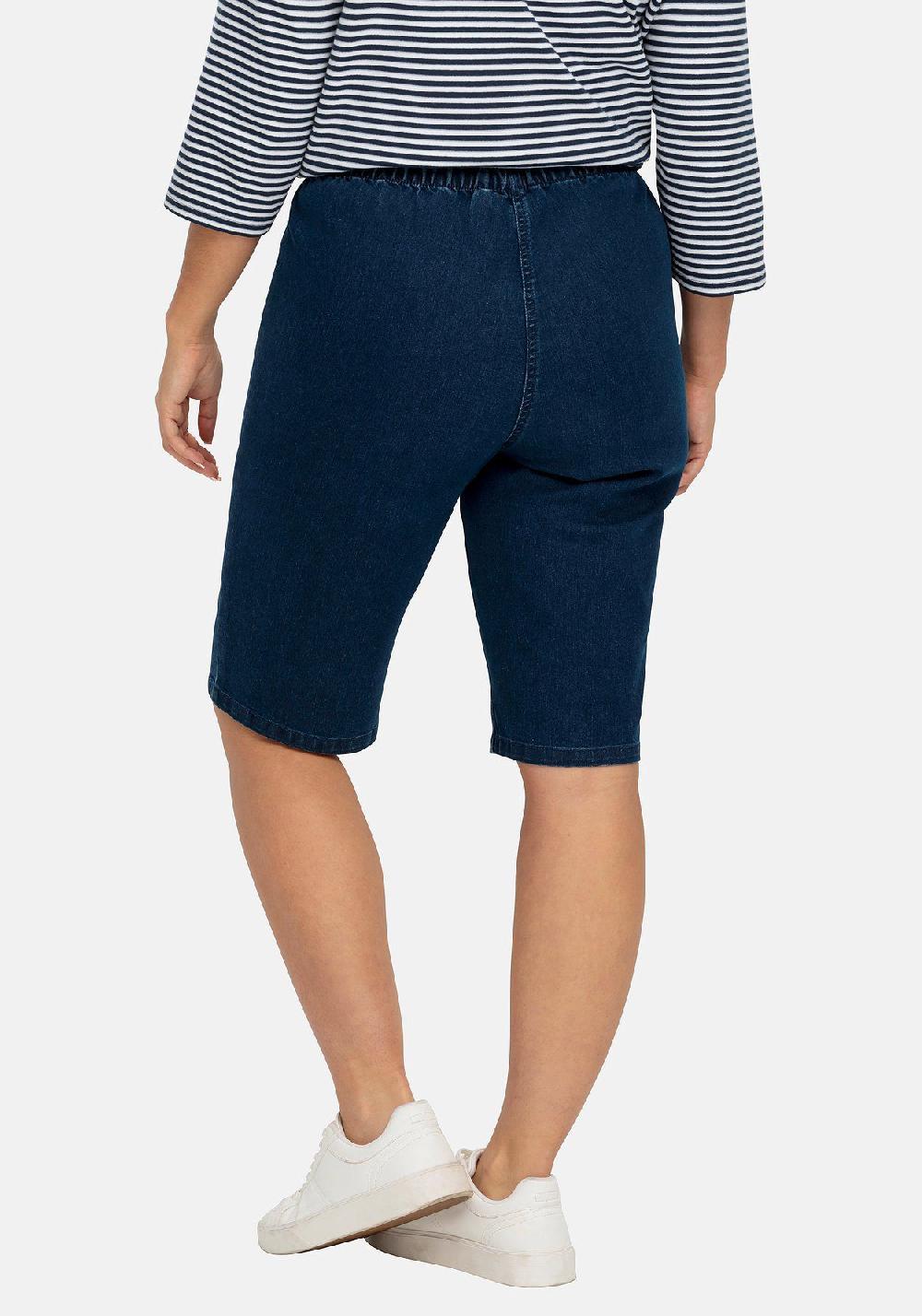 sheego Jeans-Bermudas mit Gummibund im Doppelpack Sonderangebote