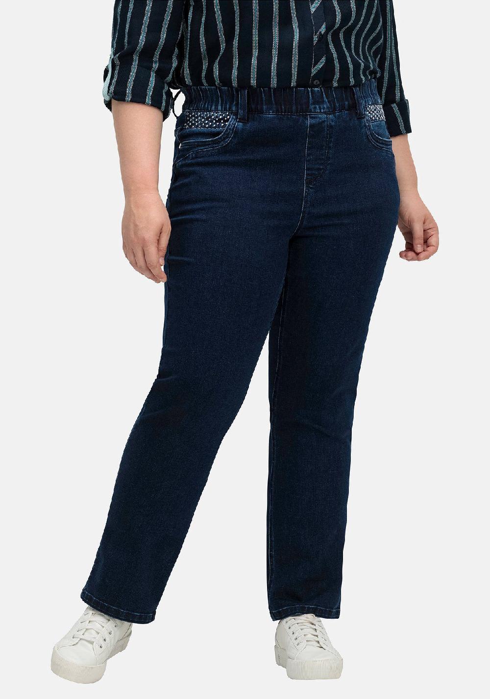 sheego Gerade Jeans mit Powernetz-Einsatz Super Sparpreis