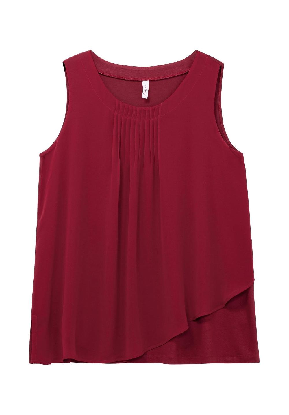 sheego Top mit Chiffon und blickdichtem Jersey Neueste Stile