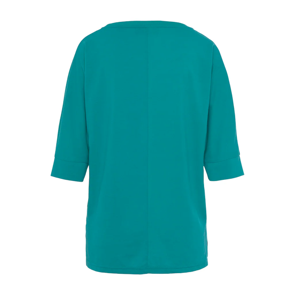 Elbsand 3/4-Arm-Shirt mit Logodruck Baumwoll-Mix lockere Passform Verkauf