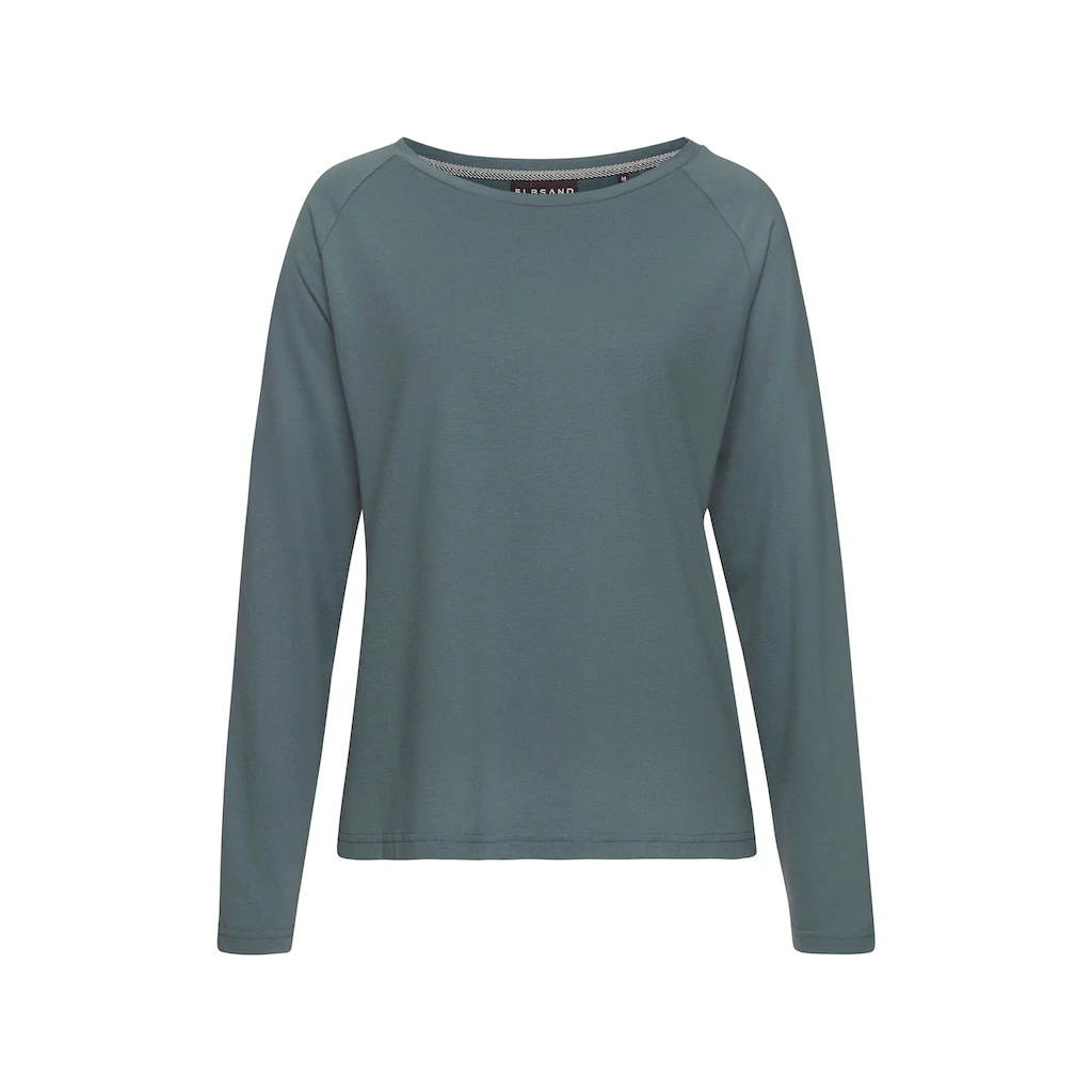 Elbsand Longsleeve »Tinna« mit Logodruck hinten Langarmshirt aus Baumwoll-Mix sportlich-casual im Angebot