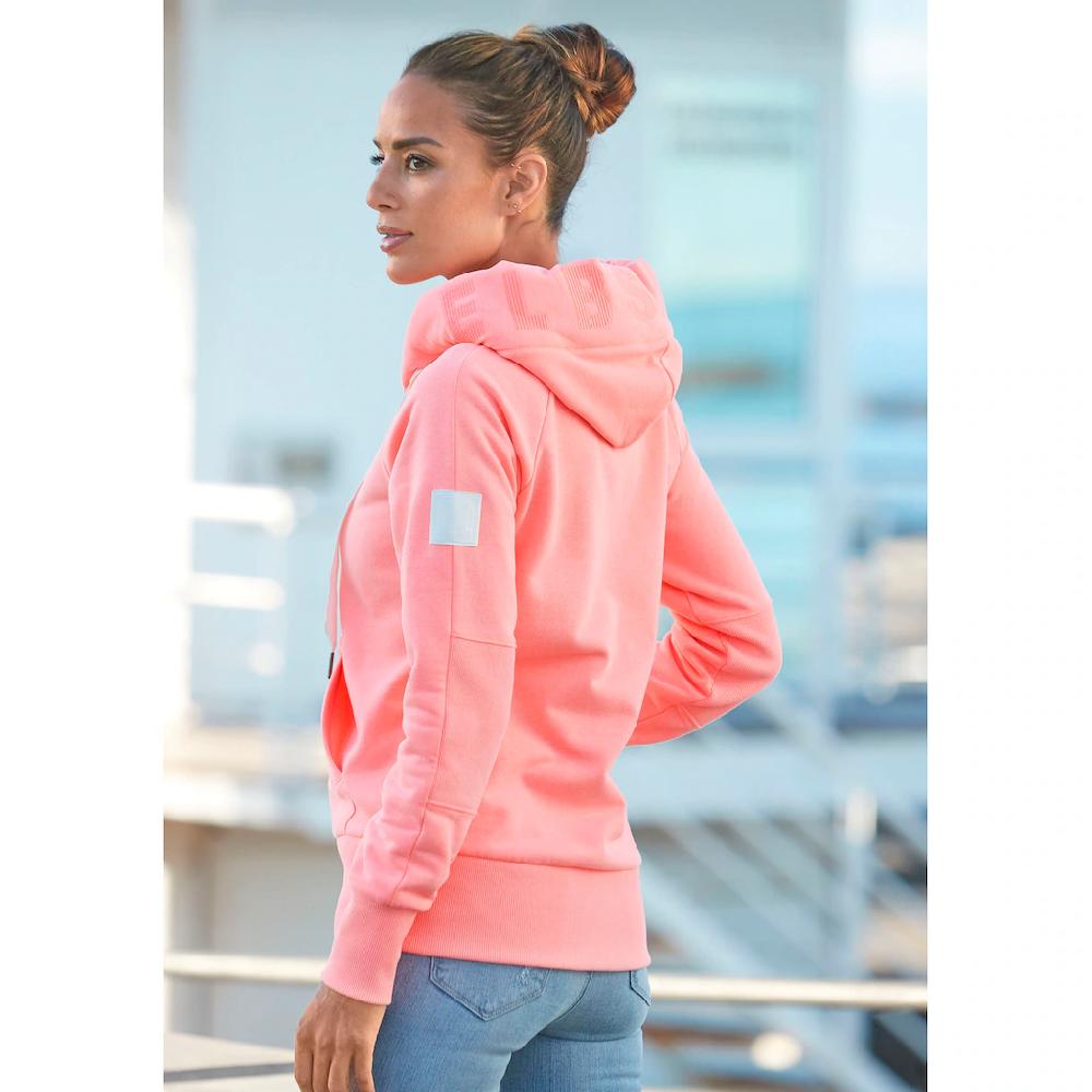 Elbsand Kapuzensweatjacke »Kelda« mit Logoprint und Taschen Freizeitjacke sportlich-casual Fabrikverkauf