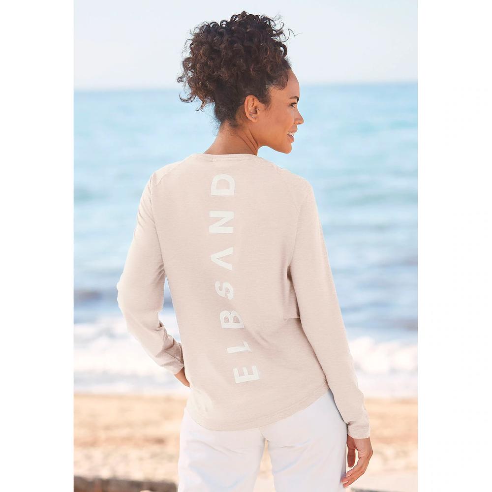 Elbsand Longsleeve »Tira« mit Logodruck hinten Langarmshirt sportlich-casual Limitierter Zeitrabatt