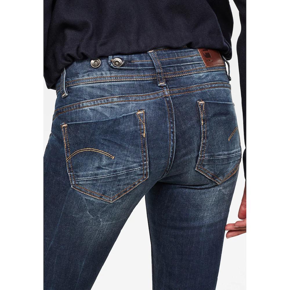 G-STAR Straight-Jeans »Midge« 5-Pocket-Design mit markanten Steppnähten Saisonschlussverkauf