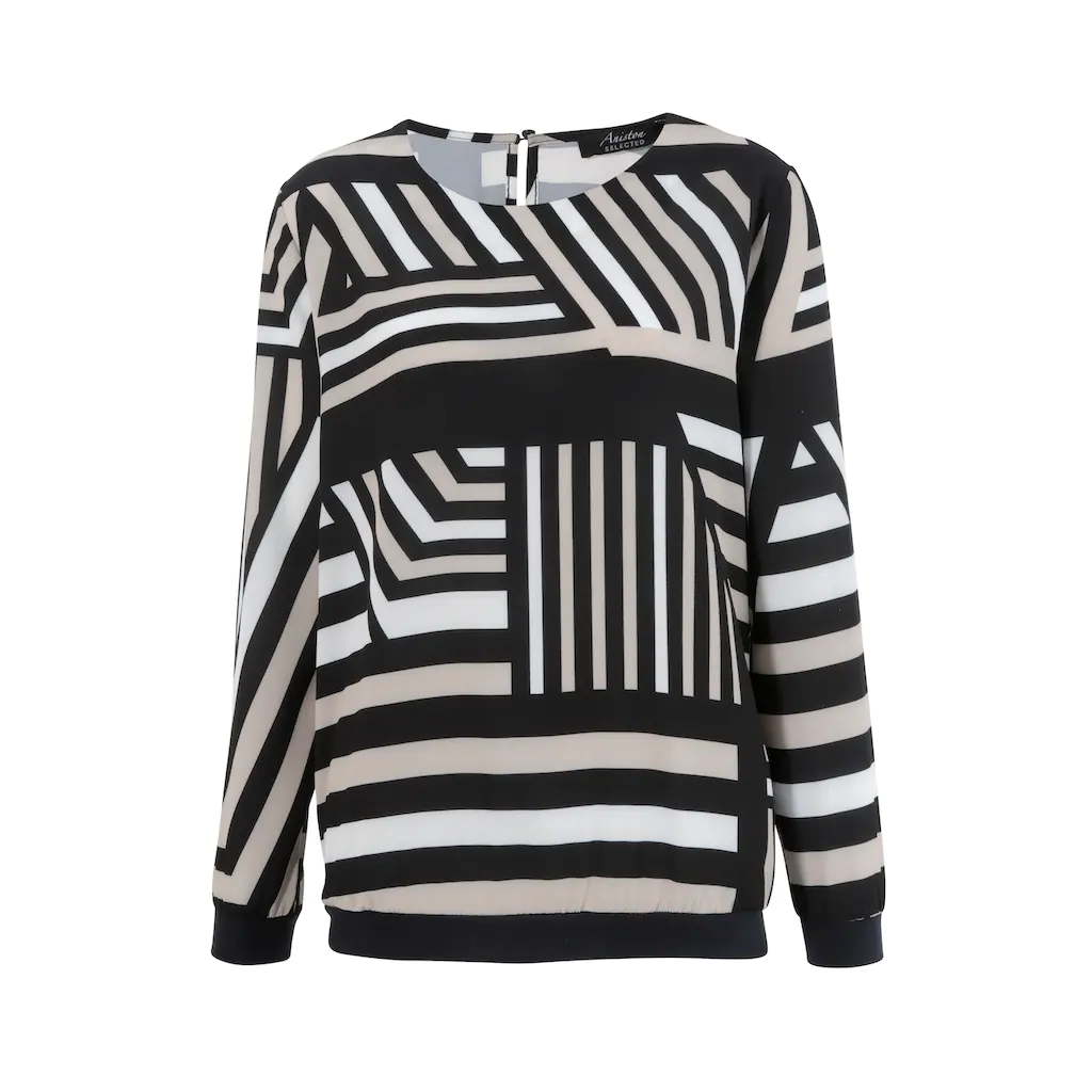 Aniston SELECTED Shirtbluse mit grafischem Muster Sonderangebote