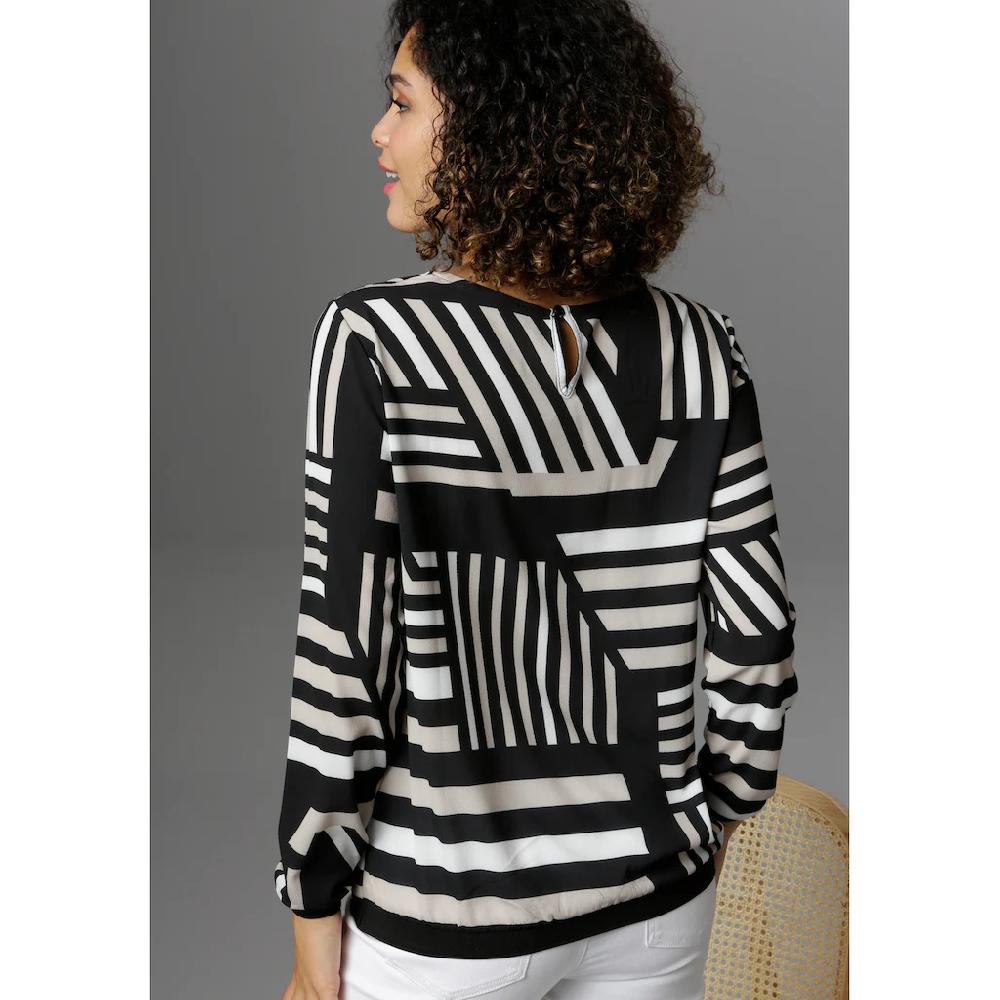 Aniston SELECTED Shirtbluse mit grafischem Muster Sonderangebote