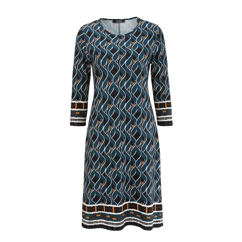 Aniston SELECTED Jerseykleid im Retro-Dessin Tiefpreis