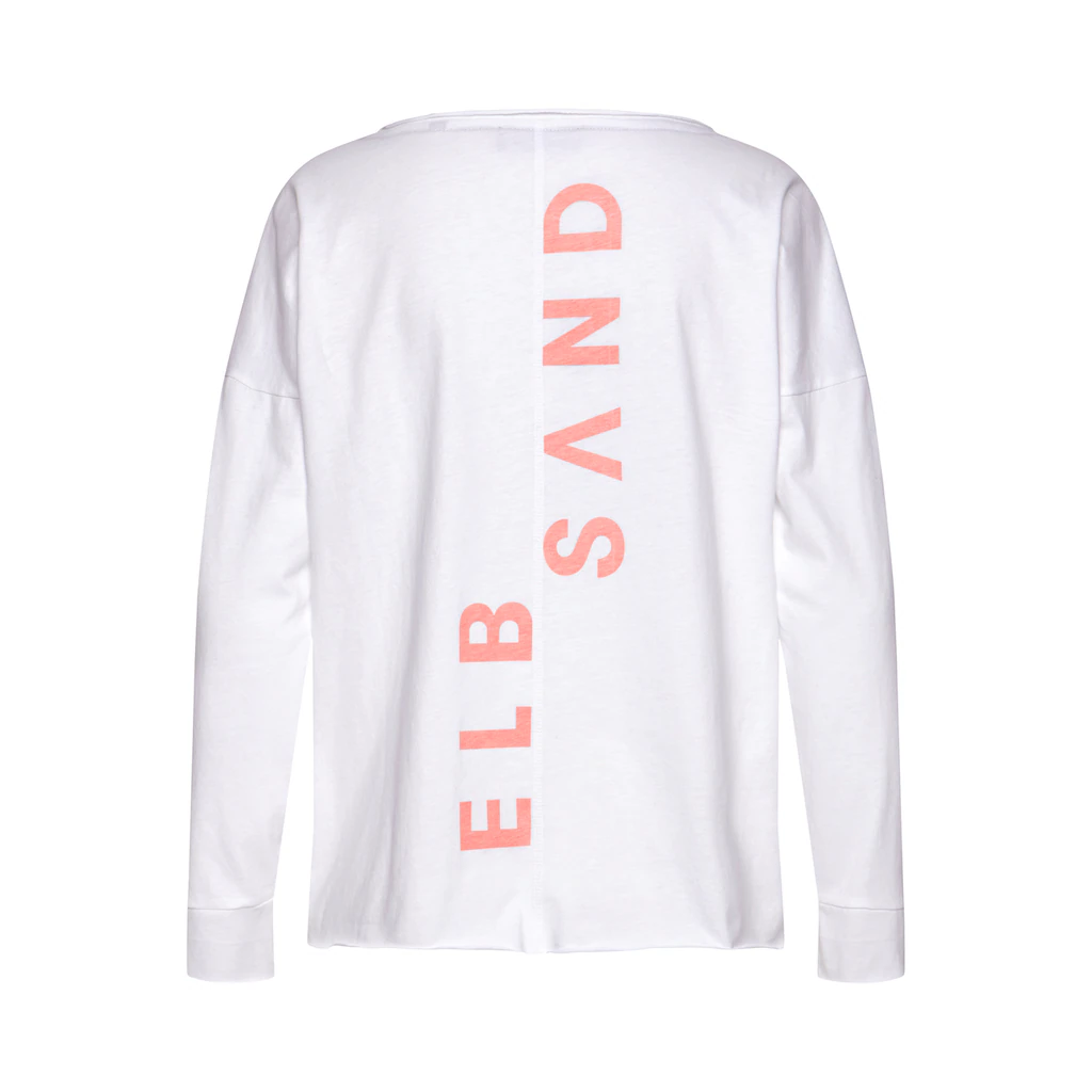 Elbsand Langarmshirt »Raina« mit Logoprint hinten Longsleeve aus Baumwoll-Mix Bis zu 50% Rabatt