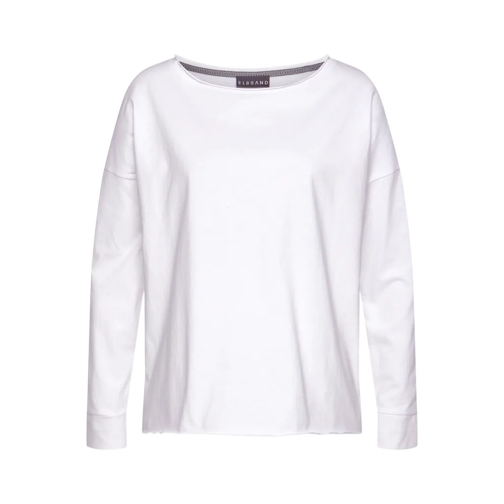 Elbsand Langarmshirt »Raina« mit Logoprint hinten Longsleeve aus Baumwoll-Mix Bis zu 50% Rabatt