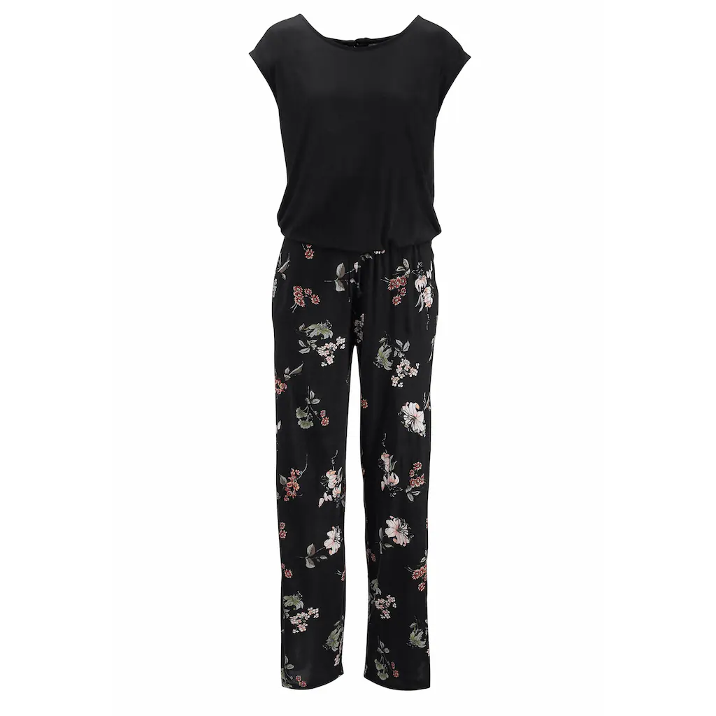 LASCANA Overall mit weitem Bein und Taschen lockerer Jumpsuit sommerlich Riesige Rabatte