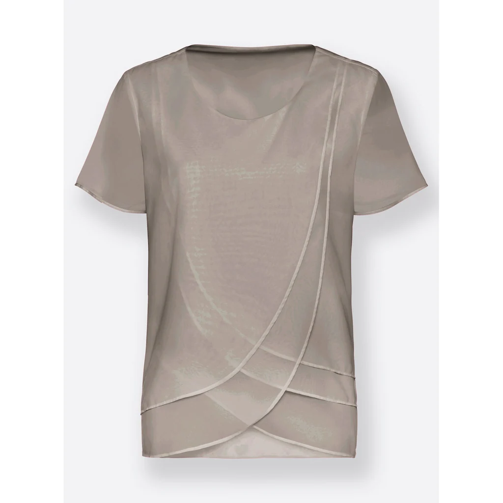 Lady Georgettebluse Kostenloser Versand international
