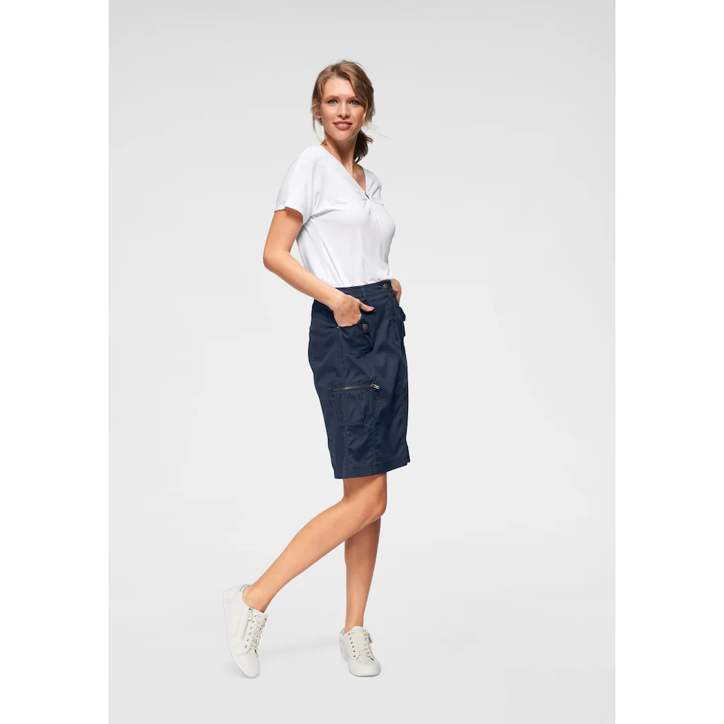 Aniston CASUAL Cargorock mit figurfreundlichen Teilungsnähten Black Friday Preise
