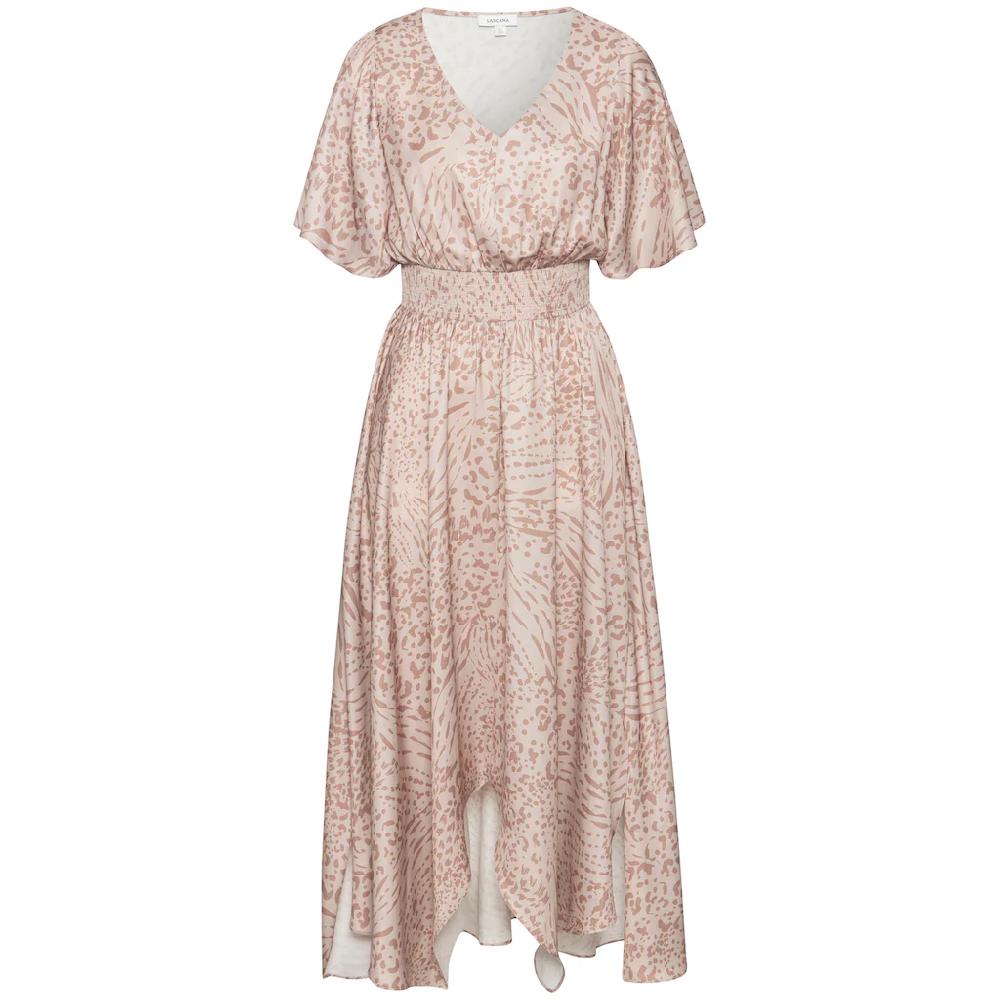 LASCANA Maxikleid mit Animalprint luftiges Sommerkleid mit Schlitzen Outlet