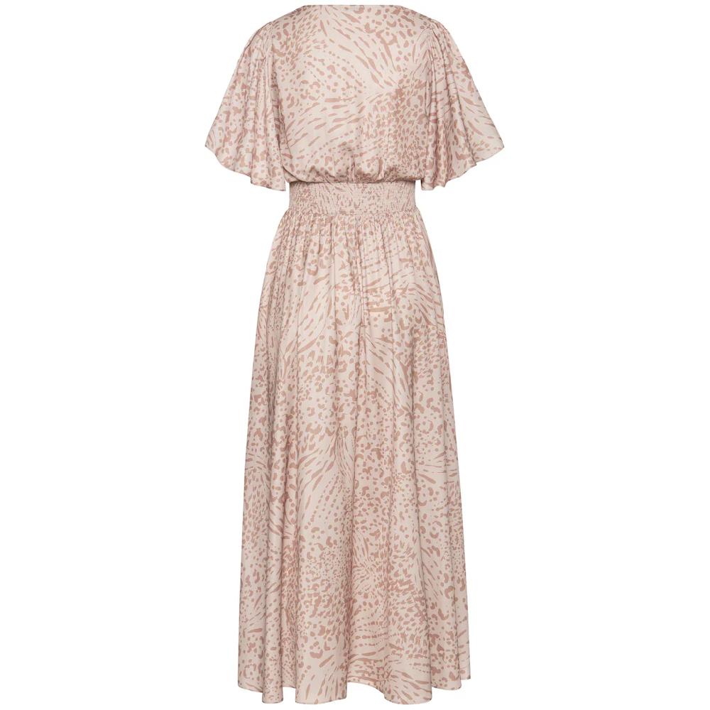 LASCANA Maxikleid mit Animalprint luftiges Sommerkleid mit Schlitzen Outlet
