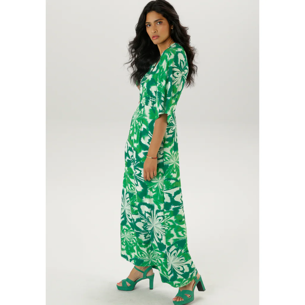 Aniston SELECTED Maxikleid mit weiten 3/4-langen Ärmeln - NEUE KOLLEKTION im Angebot