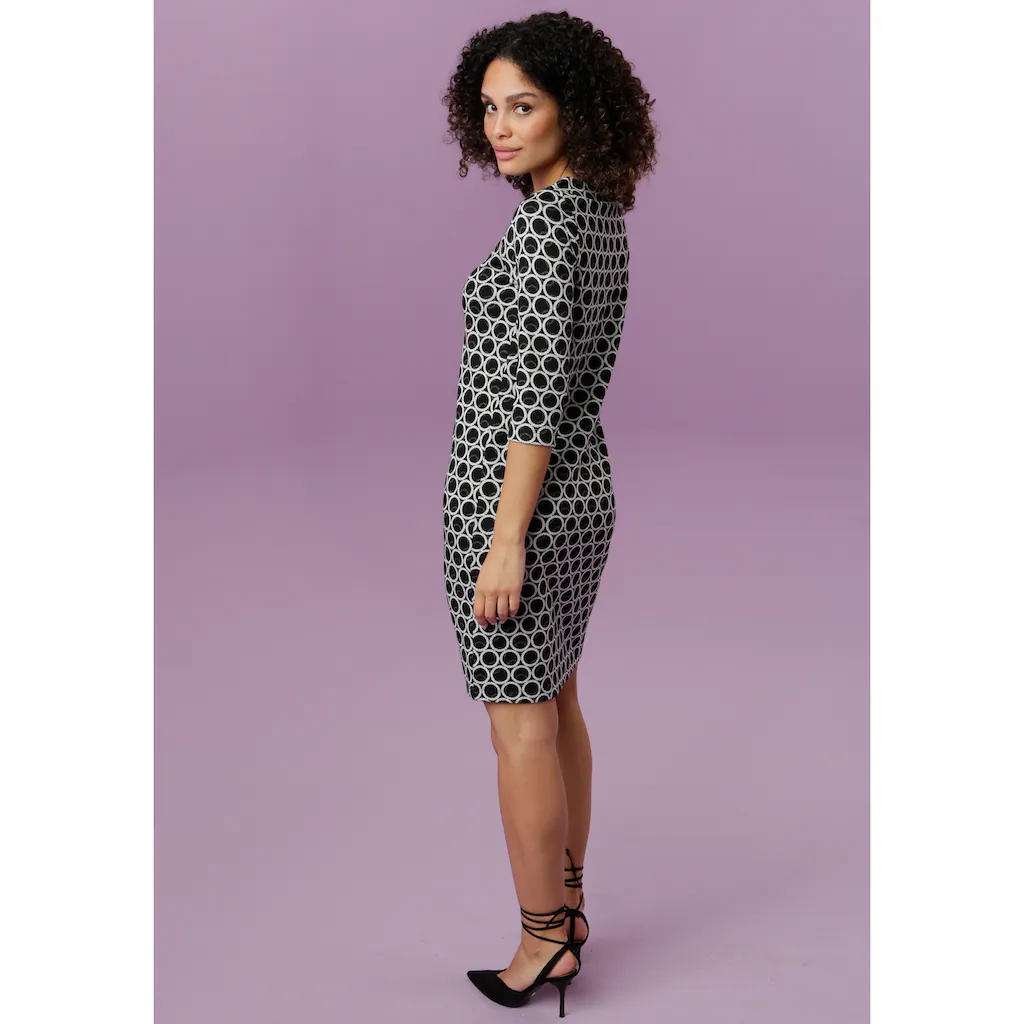 Aniston SELECTED Jerseykleid mit elegantem Kreis-Muster Blitzverkäufe