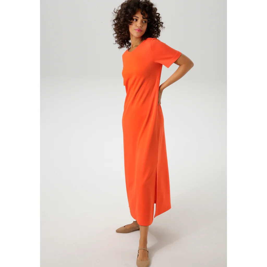 Aniston CASUAL Maxikleid mit Seitenschlitzen - NEUE KOLLEKTION Limitierter Zeitrabatt