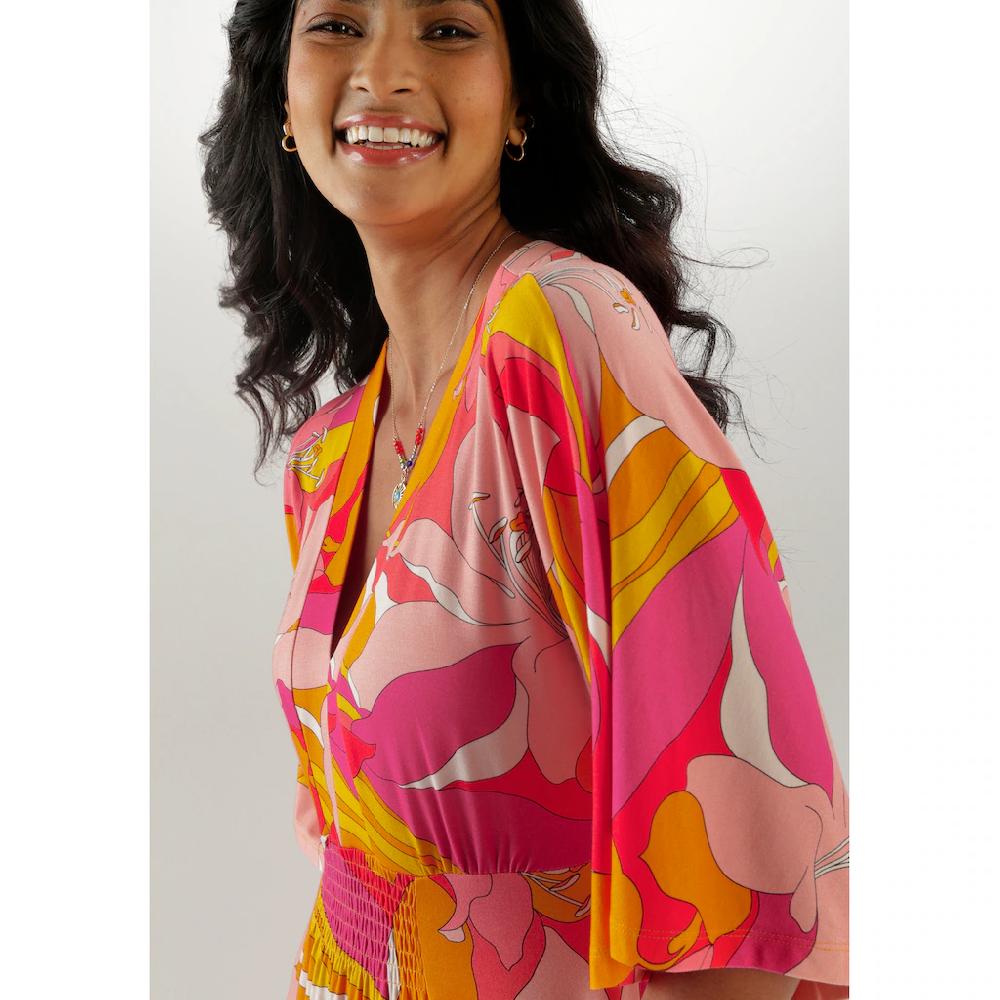 Aniston SELECTED Maxikleid mit weiten 3/4-langen Ärmeln - NEUE KOLLEKTION Günstig kaufen