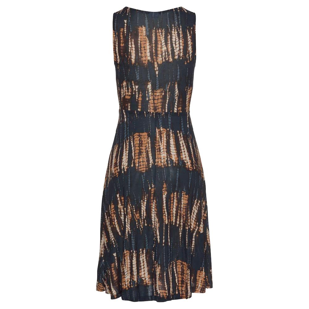 Buffalo Jerseykleid mit Alloverdruck und Bindeband Trägerkleid Strandkleid sommerlich Flash Sale