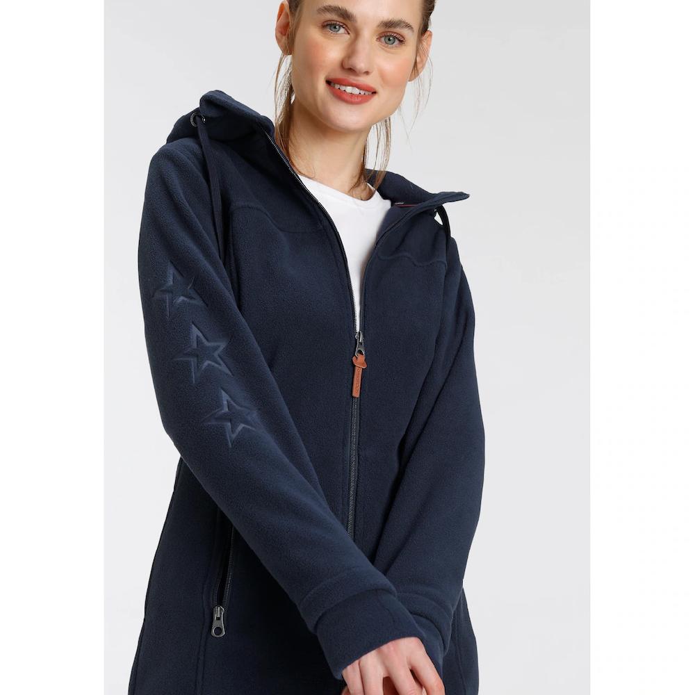 KangaROOS Fleecejacke mit Kapuze figurbetonter Schnitt mit Kapuze mit 2-Wege-Reißverschluss Begrenztes Angebot