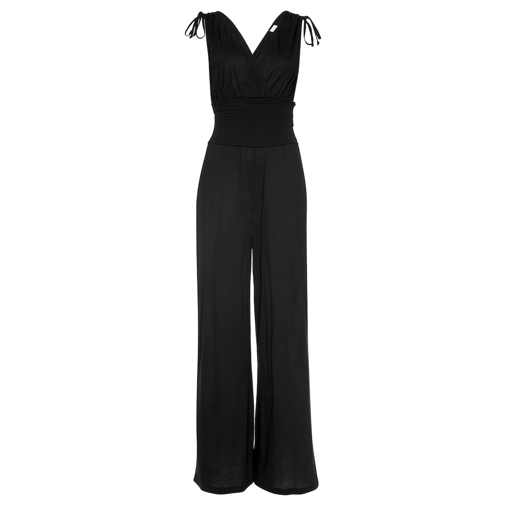LASCANA Overall mit Bändern zum Raffen der Träger sommerlicher Jumpsuit Saisonschlussverkauf