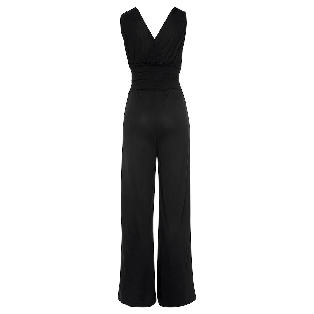 LASCANA Overall mit Bändern zum Raffen der Träger sommerlicher Jumpsuit Saisonschlussverkauf
