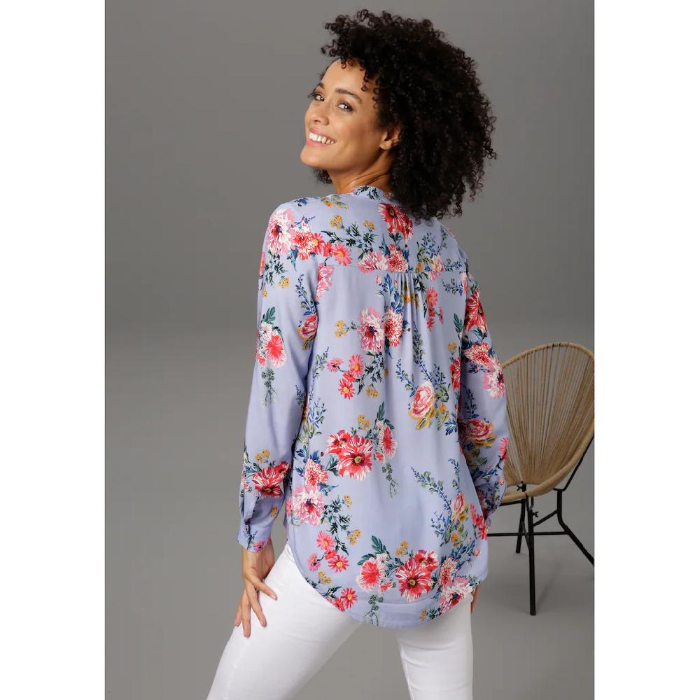 Aniston CASUAL Schlupfbluse mit farbenfrohem Blumendruck Vatertagsangebot