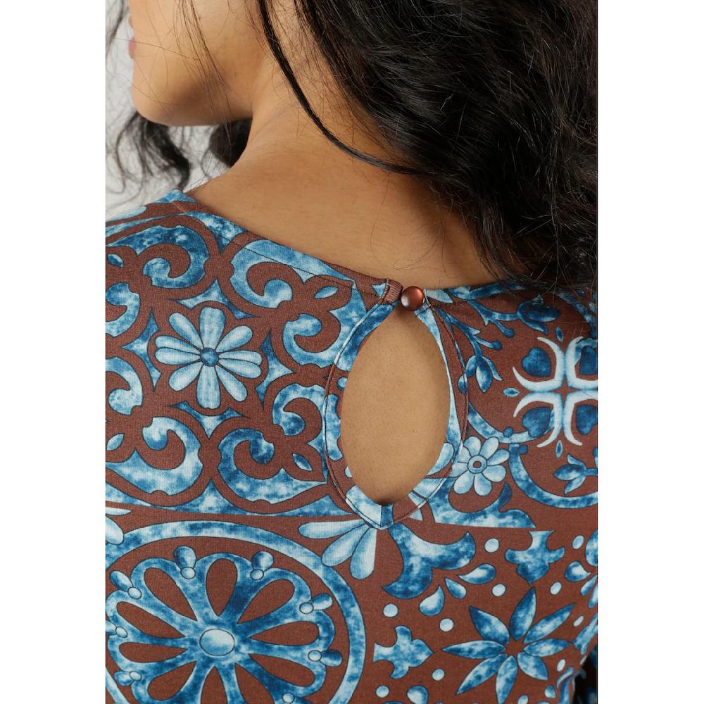 Aniston CASUAL Jerseykleid mit extravaganten Druck - jedes Teil ein Unikat Heißer Verkauf