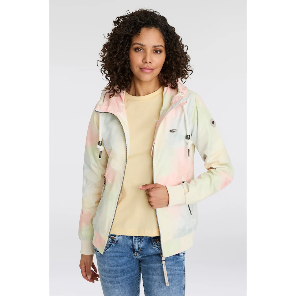 Ragwear Funktionsjacke »NUGGIE OMBRE O« mit Kapuze Übergangsjacke aus wasserabweisendem Material Zeitlich begrenztes Angebot