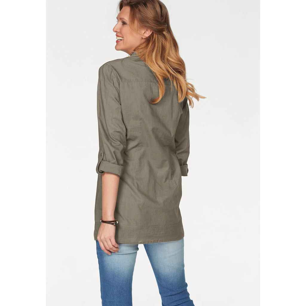 Aniston CASUAL Longbluse mit dekorativer Biesenverarbeitung Exklusive Angebote