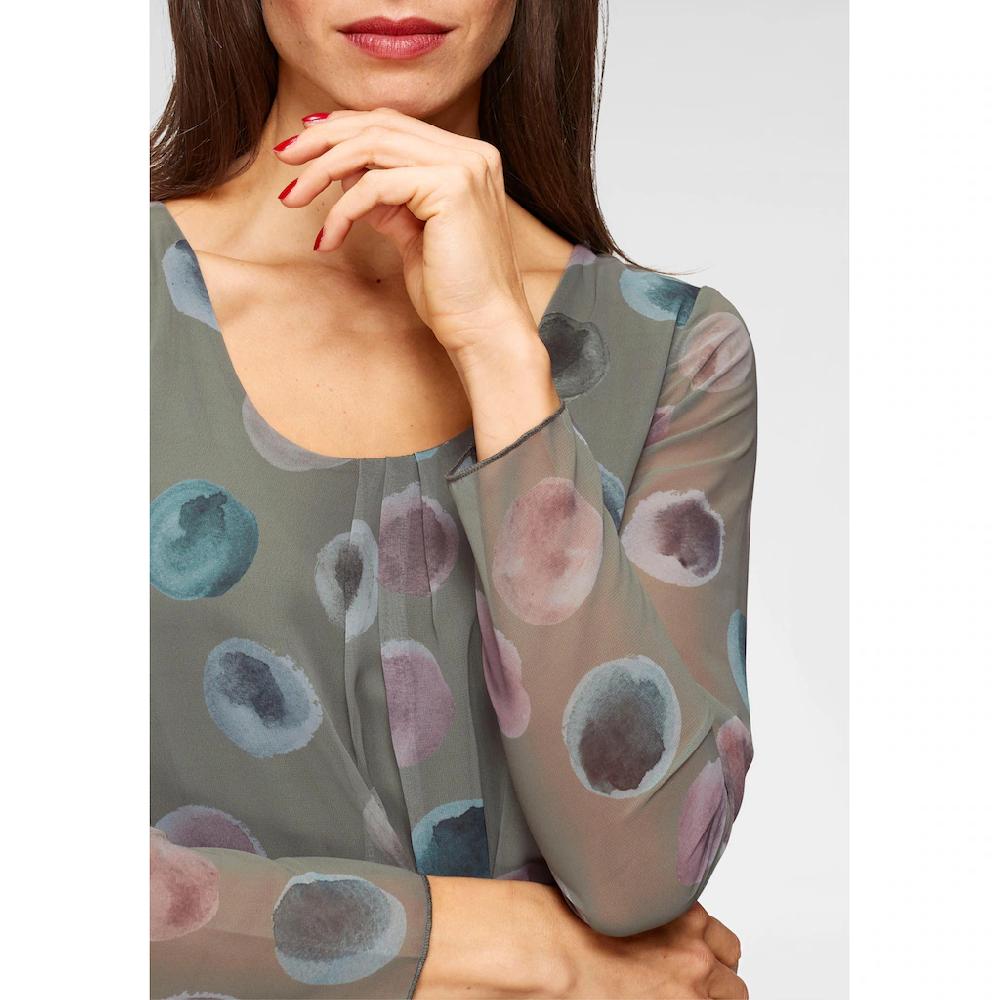 Aniston SELECTED Schlupfbluse mit blickdichtem Jerseyfutter Kauf eins, bekomm eins gratis