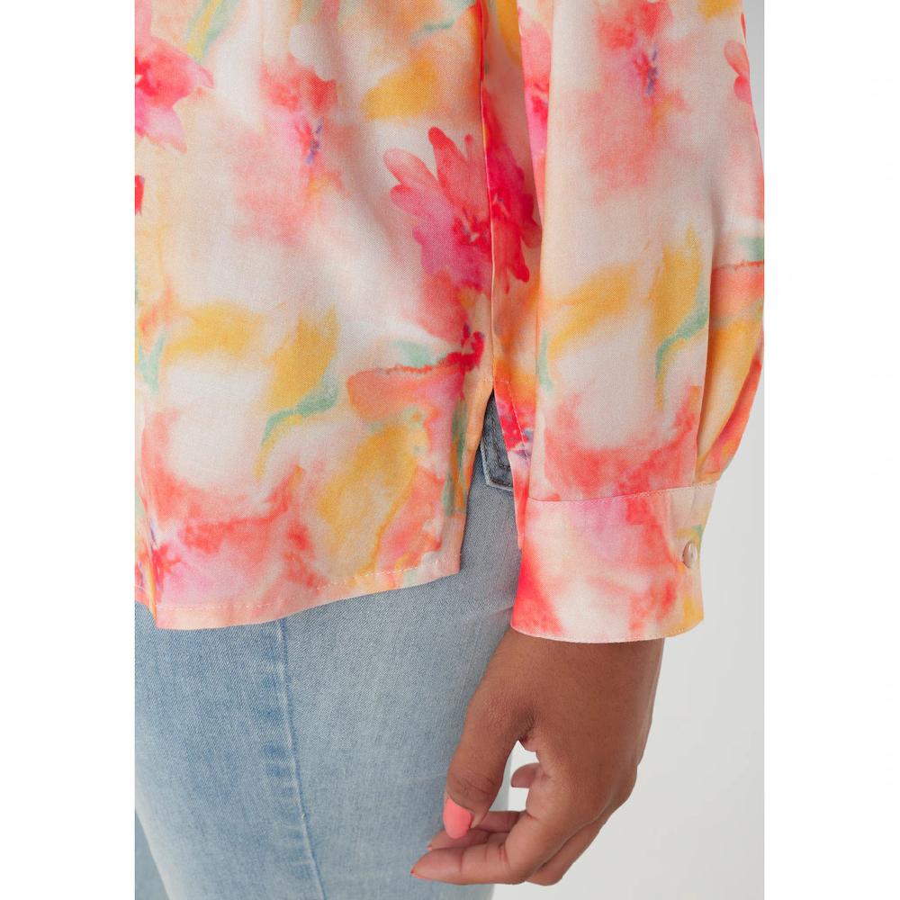 Aniston SELECTED Hemdbluse mit frischen und farbenfrohen Batikdruck - NEUE KOLLEKTION Tägliche Deals