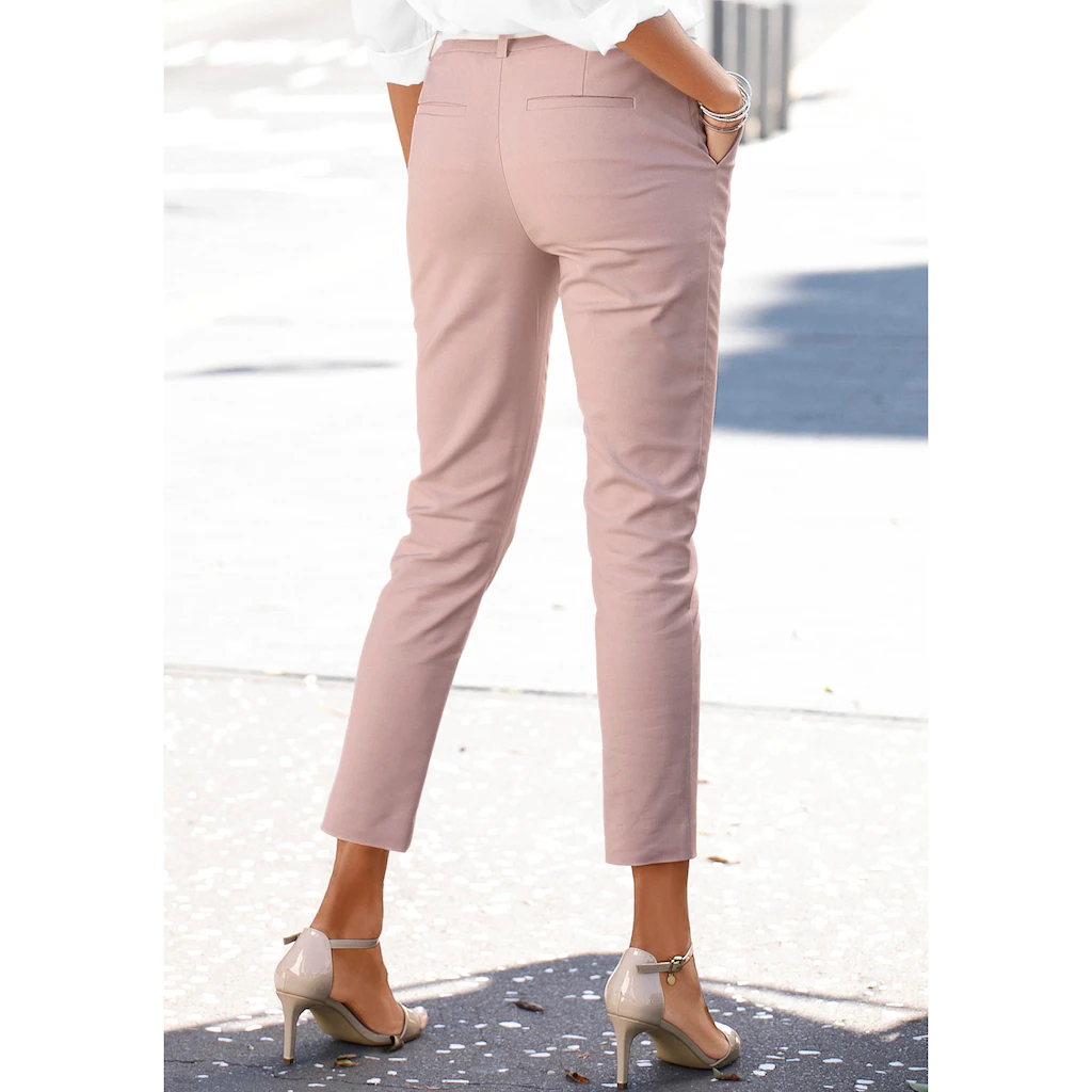 LASCANA Chinohose in verkürzter Länge Stoffhose in schmaler Passform casual-chic Wochenangebot