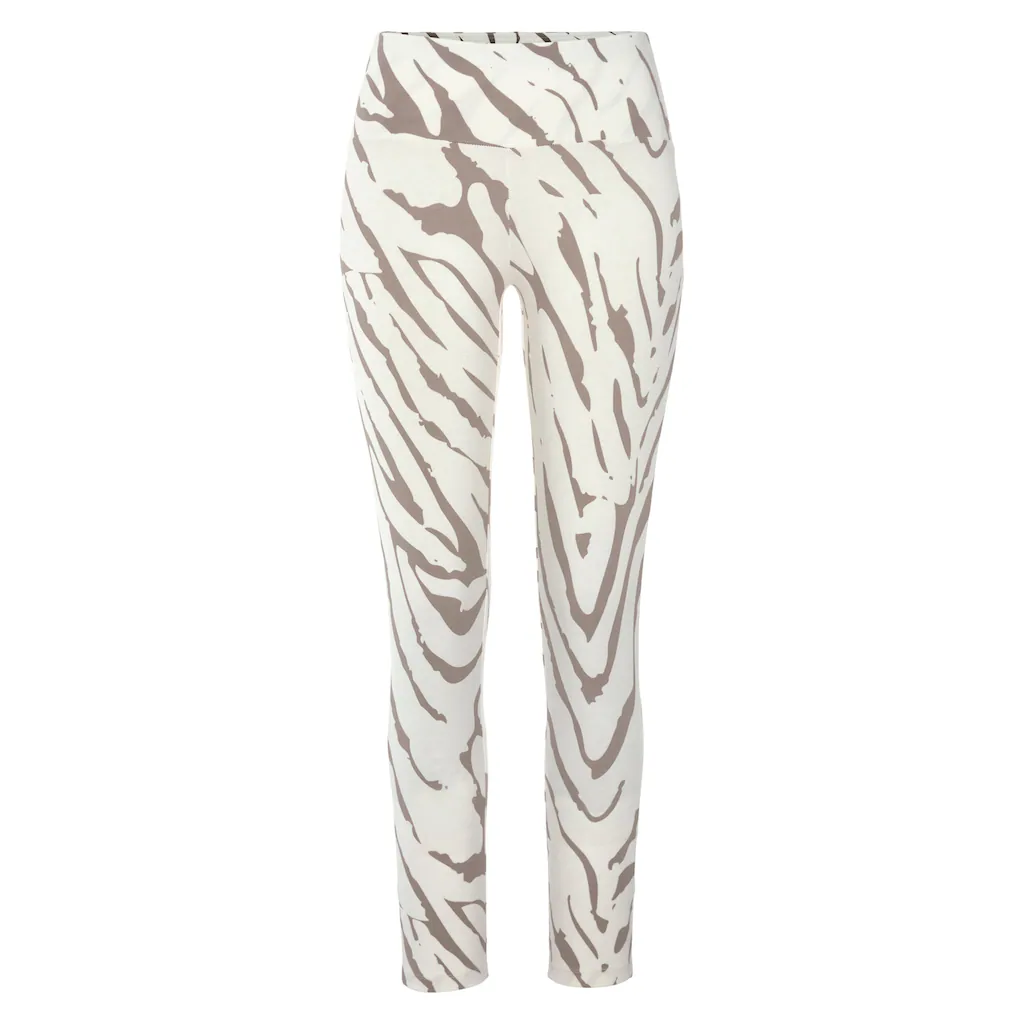 LASCANA Leggings mit Zebramuster und breitem Bund Loungewear JETZT KAUFEN