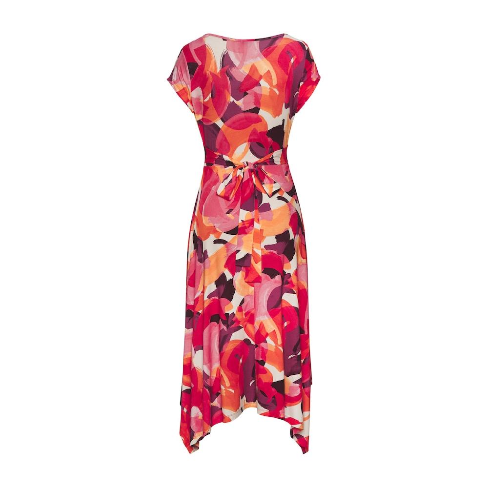 Vivance Midikleid mit Alloverdruck luftiges Sommerkleid in Wickeloptik Strandkleid Sonderangebot der Fabrik