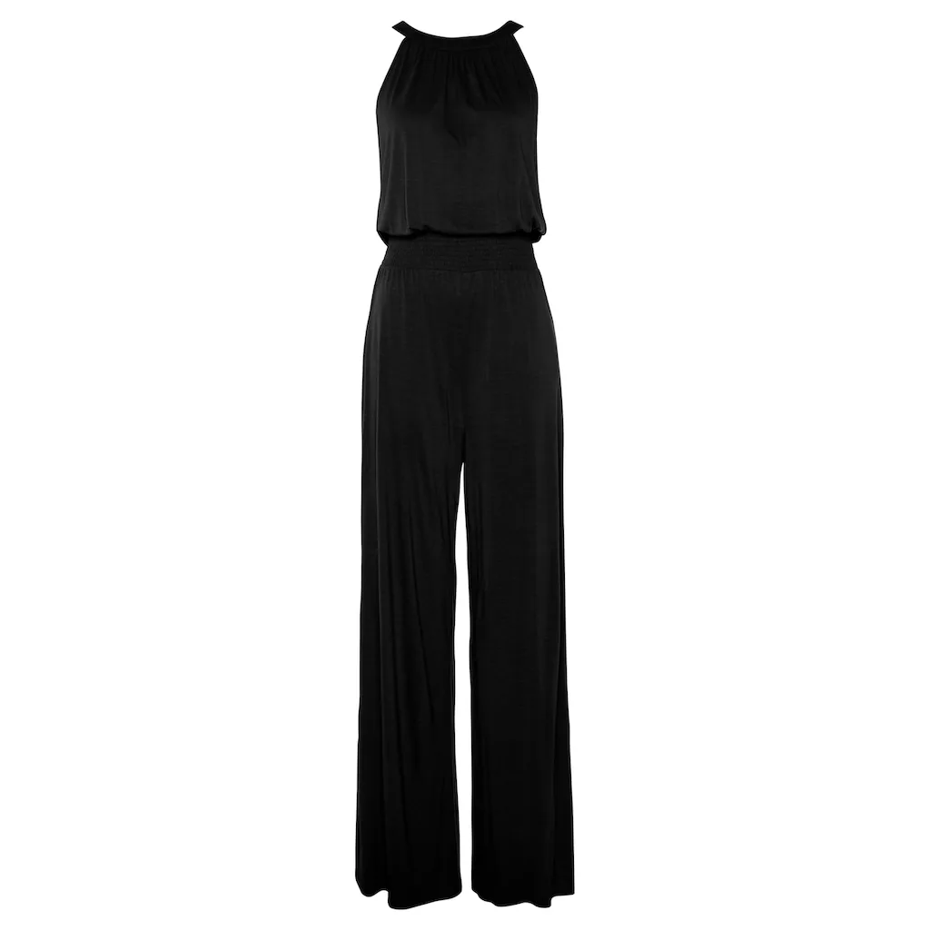 s.Oliver Overall mit breitem Smokeinsatz eleganter Jumpsuit festlich Nur noch ein Tag übrig