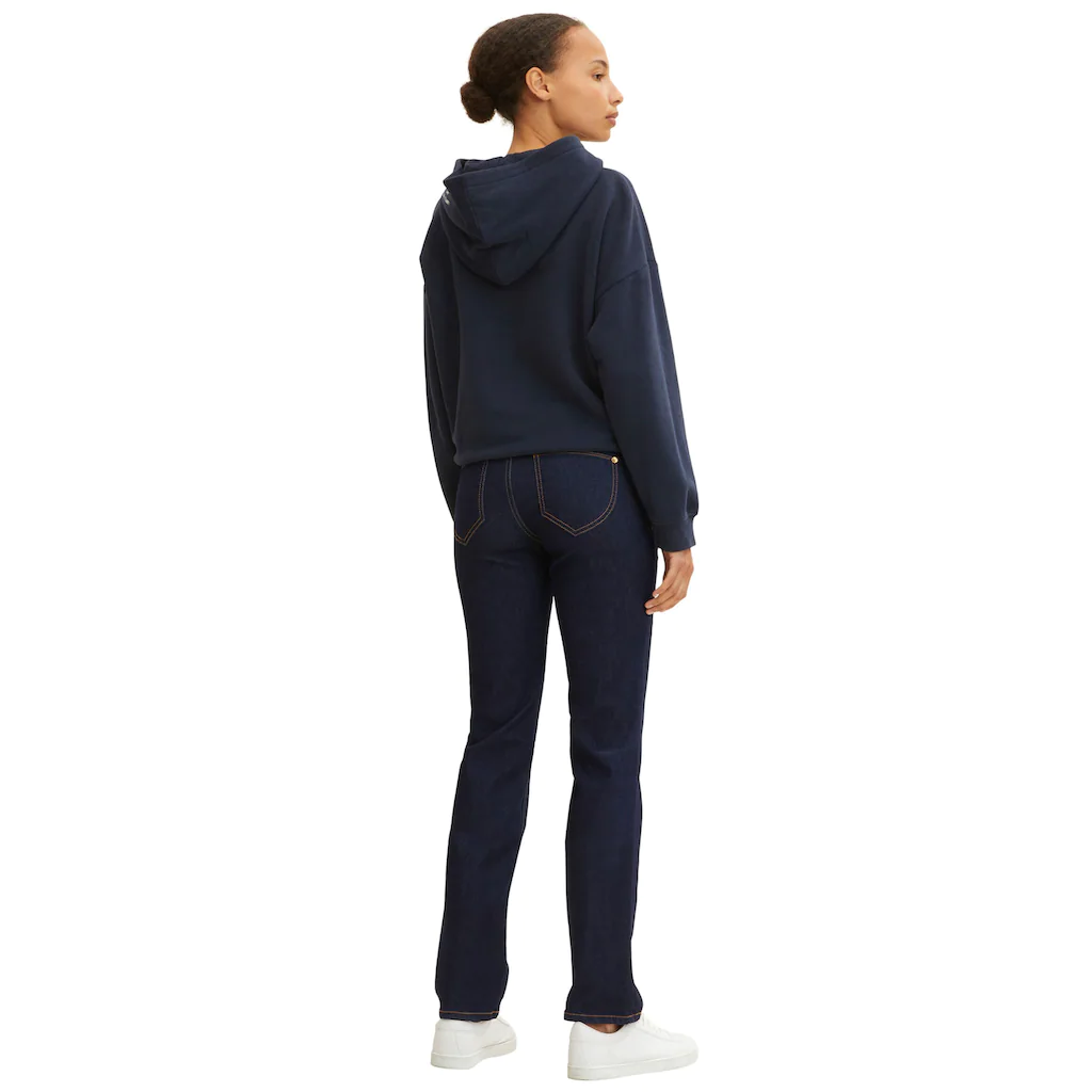 TOM TAILOR Gerade Jeans »Alexa Straight« mit Kontrastnähten 50% Rabatt mit kostenlosem Versand