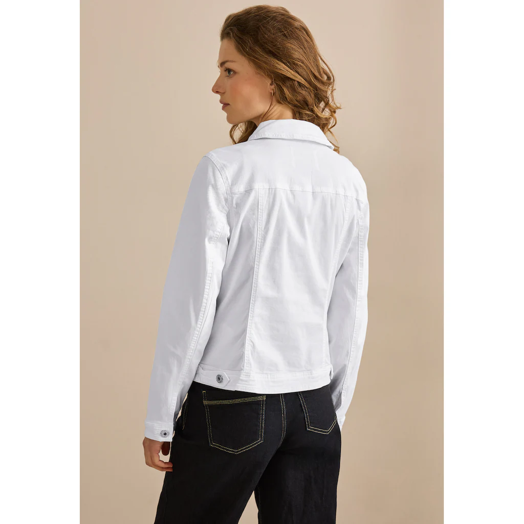 Cecil Jeansjacke ohne Kapuze im soften Baumwoll-Mix Clearance-Verkauf